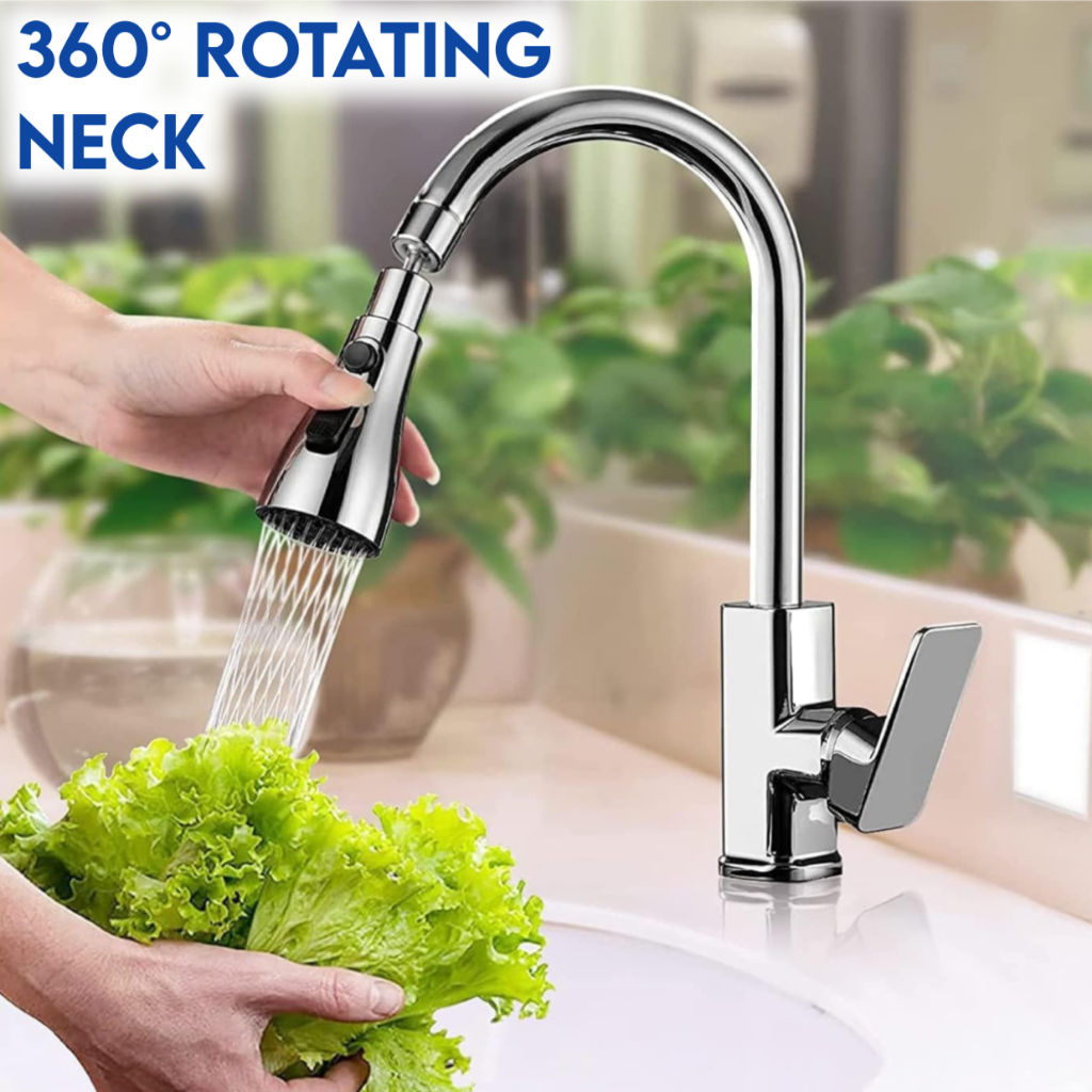 360° Flexible Faucet Extender – Splash-Free Water Flow & Easy Cleaning Tool