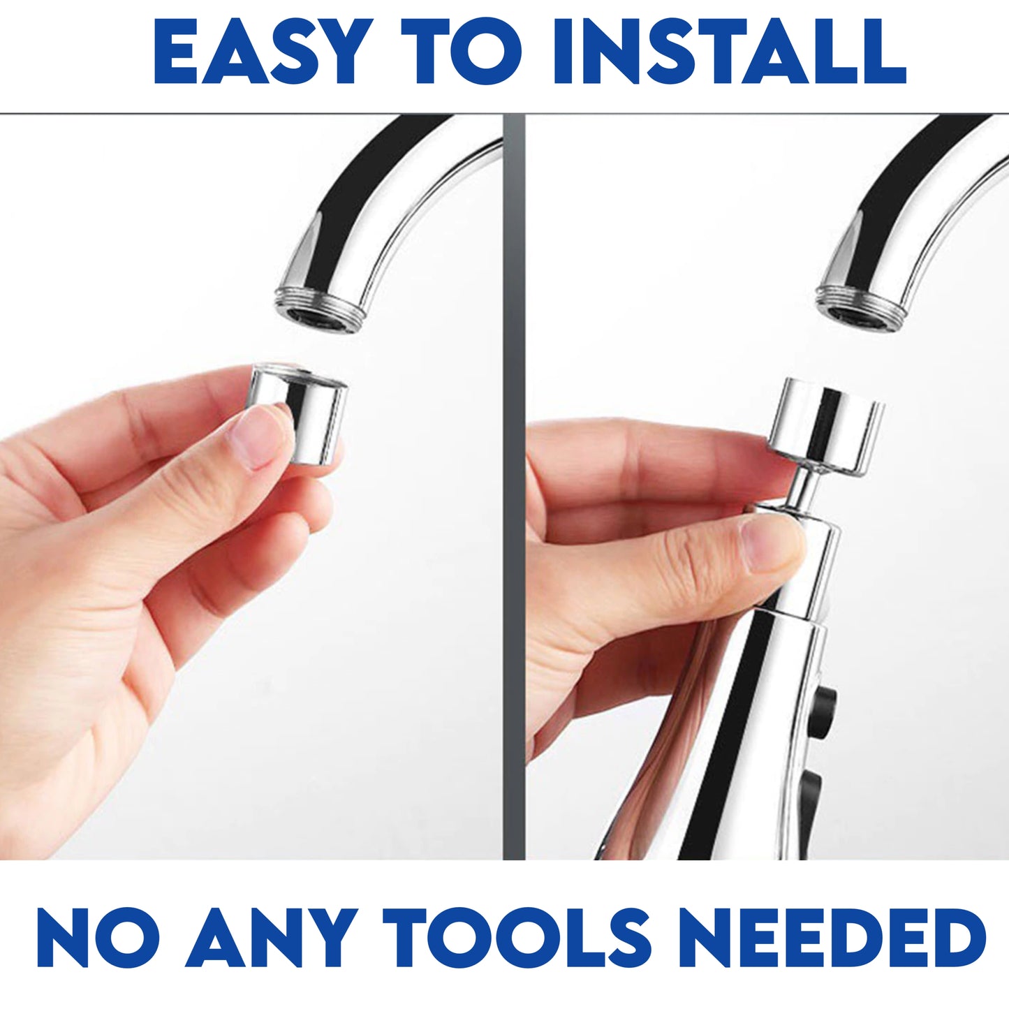 360° Flexible Faucet Extender – Splash-Free Water Flow & Easy Cleaning Tool