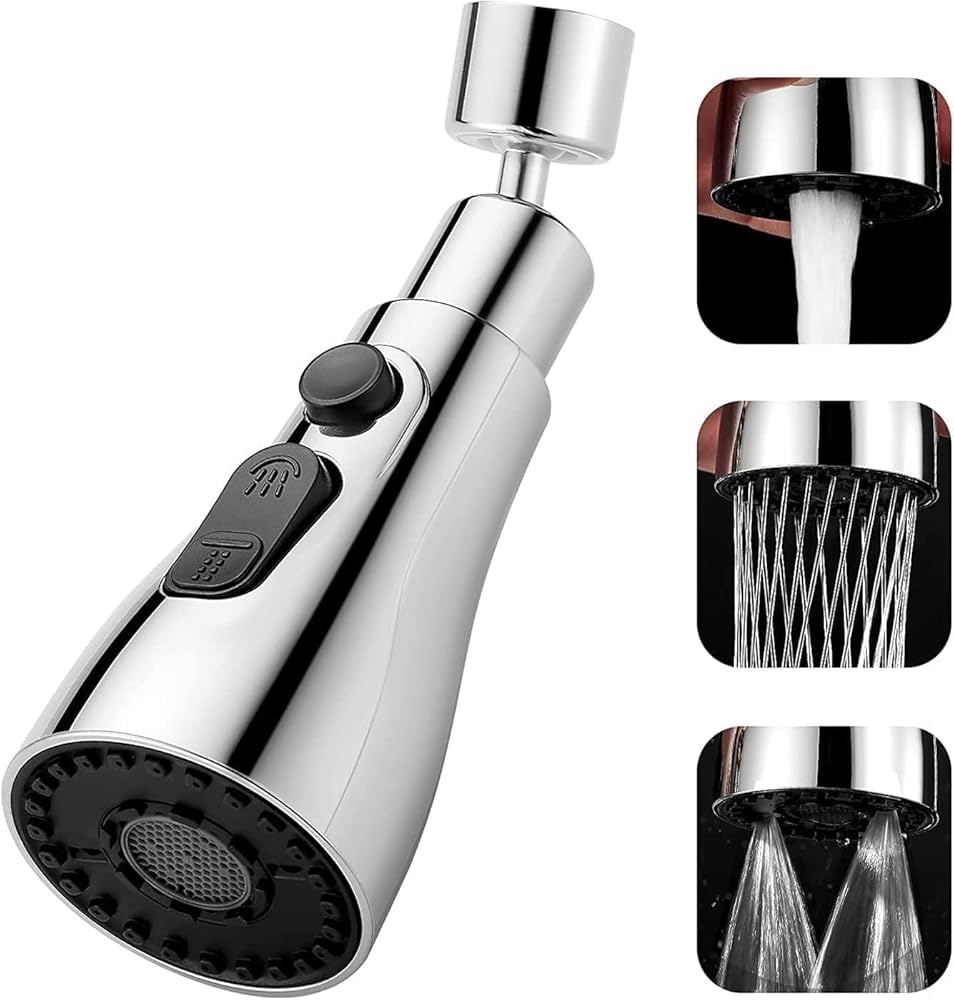 360° Flexible Faucet Extender – Splash-Free Water Flow & Easy Cleaning Tool